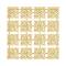 Gold Aluminum Contemporary Wall Decor, 43" x 42"